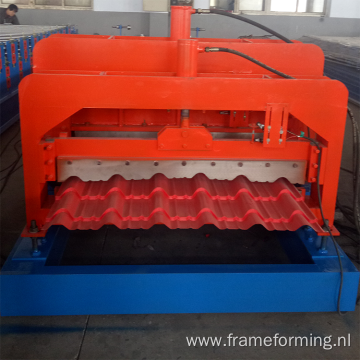 Metal glazed tile roofing sheet machine for Macedonia